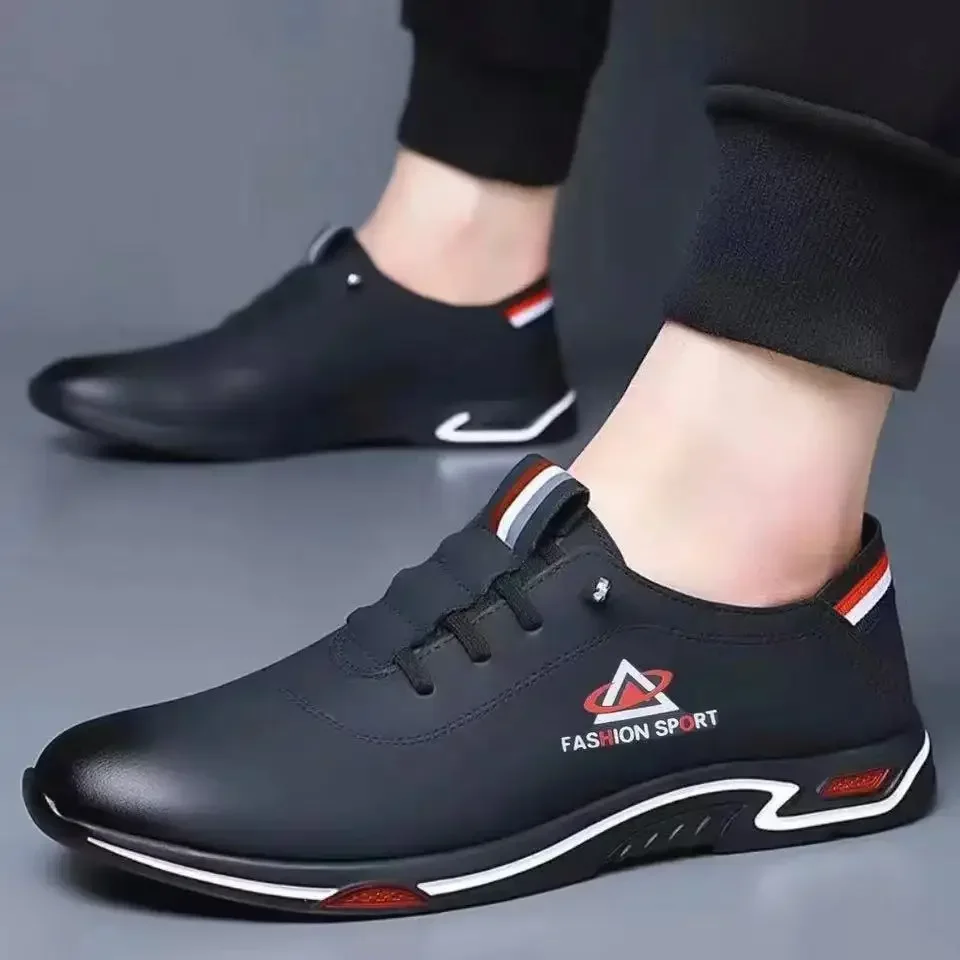 Scarpe da uomo Moda Scarpe casual da uomo con suola morbida Scarpe formali stile britannico Sneakers leggere con fondo stringato traspirante Taglia maschile 6