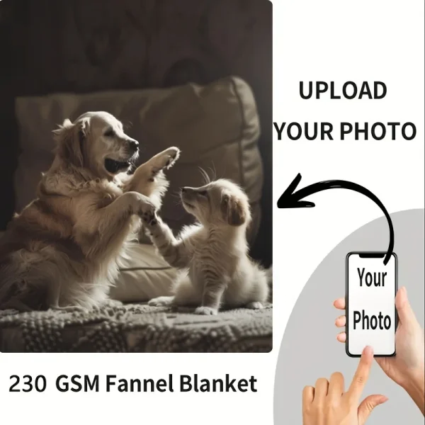Coperta personalizzata 1 pezzo con testo fotografico, coperta personalizzata Coperta personalizzata, coperta regalo personalizzata per famiglia, San Valentino 3
