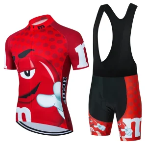 2024 Cartoon Abbigliamento da ciclismo Uomo Manica corta MTB Ropa Ciclismo Abbigliamento sportivo estivo traspirante Abbigliamento da bicicletta all'aperto Pantaloncini con bretelle 1