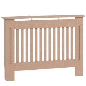 HOMCOM copre radiatori in MDF 112x19x81cm legno naturale 1