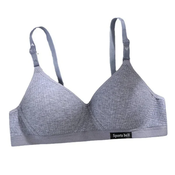 Intimo sportivo per adolescenti Ragazza senza cuciture Reggiseno da allenamento senza ferretto Abbigliamento reggiseno di piccole dimensioni per ragazza della scuola morbida e delicata sulla pelle 5