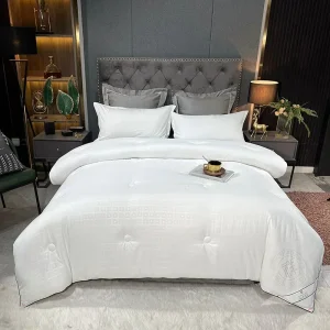 Trapunta in seta premium Griglia quadrata Tessuto di cotone Trapunta Trapunte cinesi per matrimonio Xiang Letto matrimoniale Piumini estivi 220x240 1