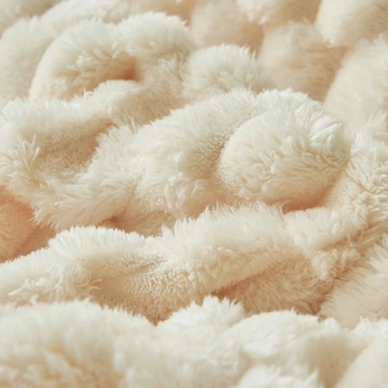 Coperta soffice autunnale in velluto tartaruga Coperta doppia per letto singolo Coperta autunnale calda morbida rosa Letto queen size Manta Para divano 5