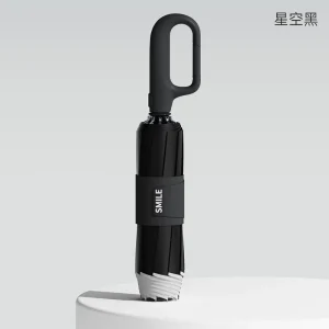Ombrello pieghevole automatico Zuodu Rain or Shine, protezione solare in vinile, accumulo inverso 1