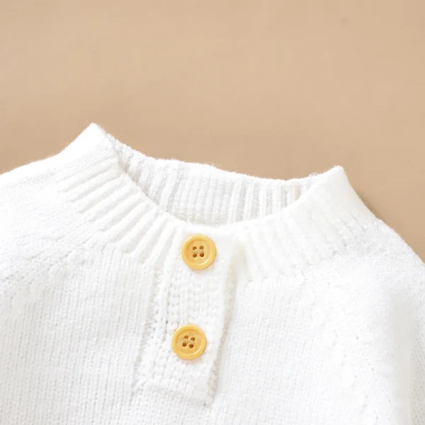 Dolce e carino manica lunga O-Collo Primavera e autunno Maglieria Neonati maschi e femmine Maglione per 6-36 mesi Felpa morbida per neonato 6