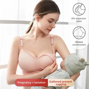 Reggiseno per allattamento taglie forti di alta qualità Reggiseno per allattamento traspirante per donna Intimo per allattamento Reggiseno per maternità senza cuciture Push Up 1