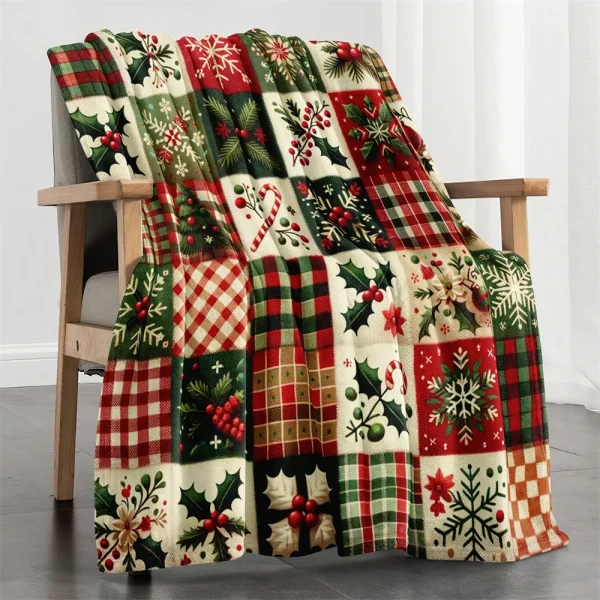 Caramelle scozzesi Coperta in microfibra Coperte super morbide per letto Copriletto Divano decorativo Campeggio Picnic Coperta calda invernale 4