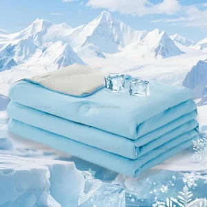 Coperta rinfrescante per letto Piumino setoso per aria condizionata Trapunta estiva leggera rinfrescante con tessuto freddo e rinfrescante a doppio lato 1