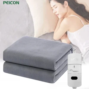 Coperta riscaldante elettrica Termostato automatico Scaldacorpo doppio Materasso da letto Spina europea 220V Tappeti riscaldati elettrici Tappetino 1