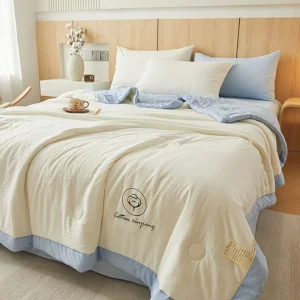 1 pezzo di comodo piumino estivo sottile lenzuolo delicato sulla pelle/letto matrimoniale/lenzuolo grande tinta unita leggero 1