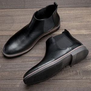 40~46 Stivali Chelsea da uomo 2024 Stivali da uomo in pelle moda comodi di marca 1