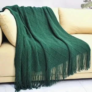 Chritmas Green coperte grande nappa lavorata a maglia per letto sedia divano copridivano coperta per tutte le stagioni decorazioni per la casa morbido e confortevole 1