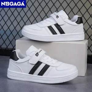 Ragazzo Bambini Sneakers Scarpe bianche per ragazze Sport Tenis Casual Bambini Scuola Scarpe da corsa da passeggio Antiscivolo Taglia 28-39 1