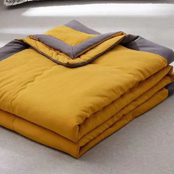 Nuova coperta rinfrescante a doppia faccia, effetto freddo, trapunta condizionante delicata sulla pelle, trapunta refrigerante traspirante in tinta unita, primavera estate - immagine 4