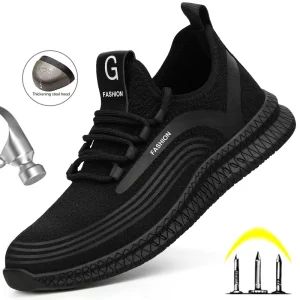 Scarpe antinfortunistiche con punta in acciaio scarpe da ginnastica da lavoro leggere e traspiranti in rete stivali antinfortunistici da lavoro scarpe da uomo stivali da lavoro indistruttibili 1