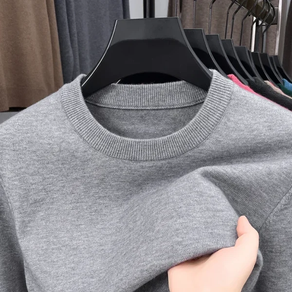 2025 Maglione casual da uomo nuovo girocollo manica lunga maglione lavorato a maglia modello diamante moda top versatile 2