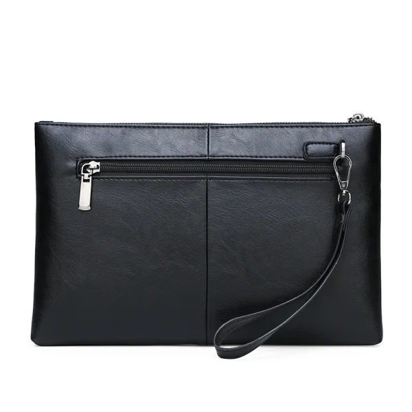 Pochette da giorno per uomo d'affari alla moda Borsa per soldi in pelle PU di alta qualità Borsa per telefono con custodia per porta carte maschile casual 5