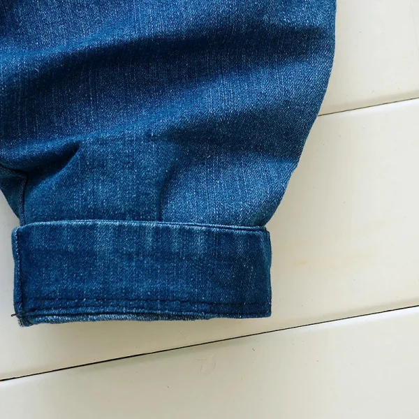 IENENS Salopette per neonata Pantaloni per bambini Salopette in denim Ricamo Pantaloni a farfalla Tuta per neonato 0-4 anni Vestiti 6