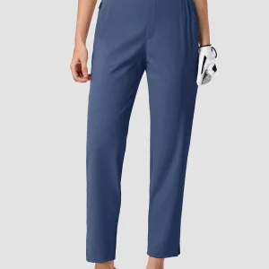 TACVASEN Pantaloni da golf da donna UPF 50+ Pantaloni a vita alta elasticizzati leggeri Pantaloni da lavoro casual ad asciugatura rapida Pantaloni sportivi da viaggio 1