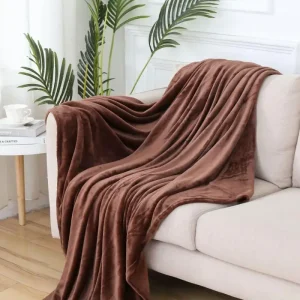 Soffici coperte invernali in pile corallo copriletti semplici coperte spesse e calde morbide copridivano universale in tinta unita copriletto 1