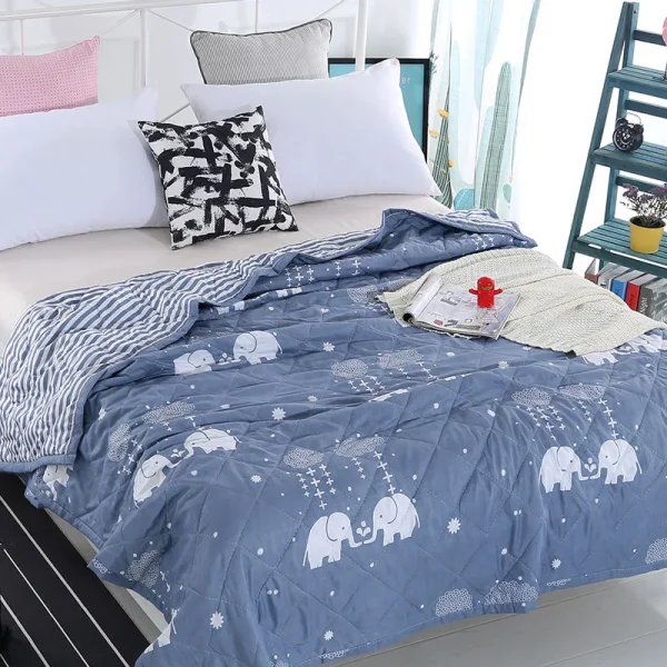 Trapunta sottile primavera estate morbida coperta in cotone delicato sulla pelle trapunta trapunta trapuntata letto per bambini letto matrimoniale decorazioni per la casa 2