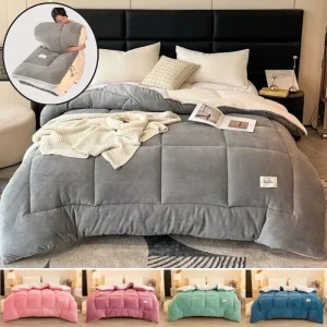 Coperta trapuntata invernale Double Sided Velluto Agnello Cashmere Trapunte per letto matrimoniale King Queen Piumino per letto full size Addensare Piumino Core 1