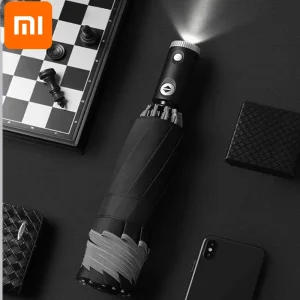 Ombrello automatico pieghevole UV portatile Xiaomi Ombrelli da sole alla moda resistenti al vento e alla pioggia Ombrello inverso Ombrello parasole 1