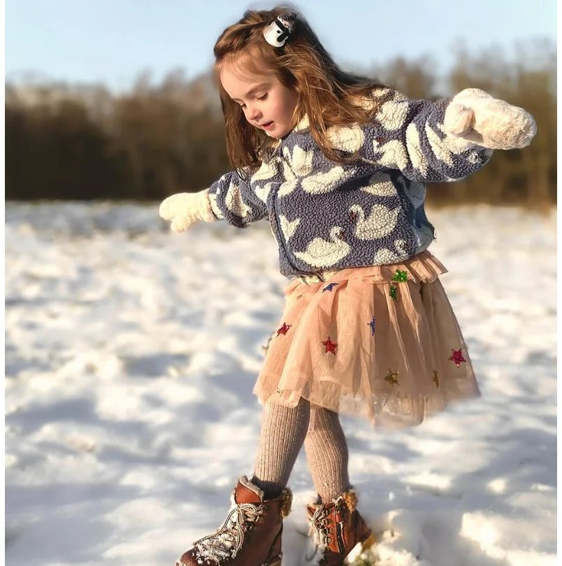 Giacche per bambini 2024 Autunno e Inverno Moda Cartoon Lana di agnello Giacca per ragazze Cotone Caldo Cappotto per ragazzi carini Abbigliamento per bambini 4