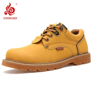 STRONGSHEN stivali in pelle fatti a mano stivali da uomo britannici scarpe da lavoro coppia stivaletti classici scarpe Casual in pelle taglie forti 1