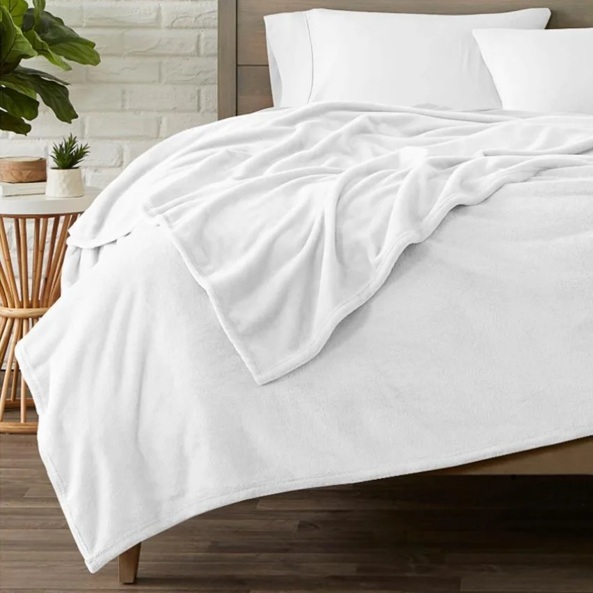 Coperta moderna in flanella con stampa zebrata da 1 pezzo - Coperta ultra morbida e calda con strisce di animali in bianco e nero, copriletto per divano per tutte le stagioni 5