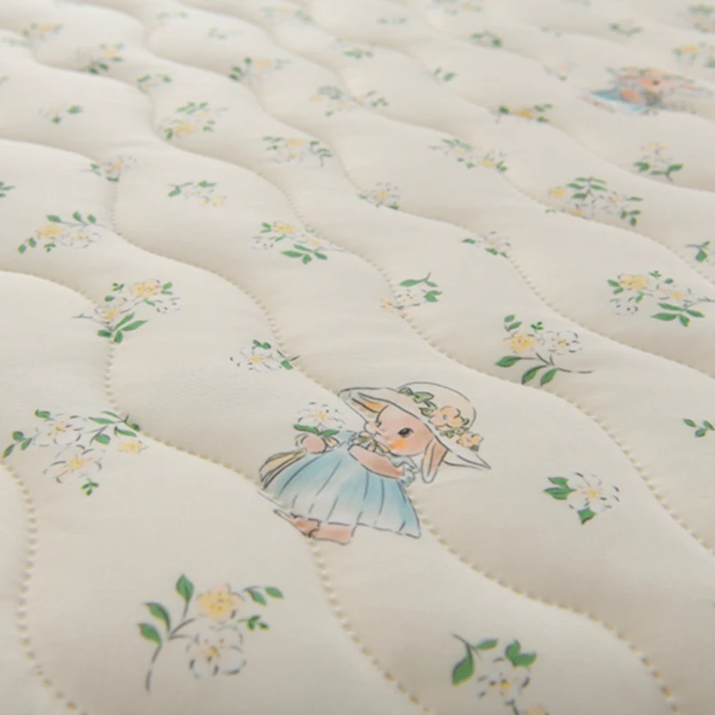 Nuova coperta e federa floreale primaverile ed estiva Piumino per aria condizionata traspirante lavorato a maglia, morbido e delicato sulla pelle 5