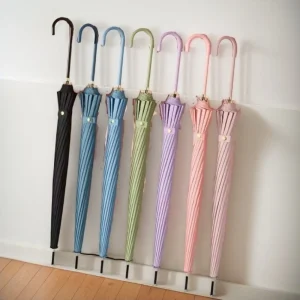 Ombrello giapponese a manico lungo Ombrello grande antivento a 16 ossa Ombrello universale Ombrello semiautomatico con copertura per ombrellone 1