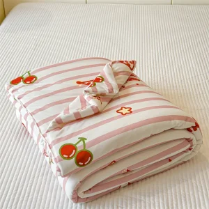 1pc Piumino delicato sulla pelle Trapunta super morbida Trapunta estiva Adulti Camera dei bambini Copriletto Coperta stampata 이불 (senza federa) 1