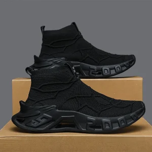 Scarpe sportive da esterno da uomo: le scarpe sportive alte sono innovative e alla moda, antiscivolo e resistenti, adatte per tutte le stagioni, scarpe sportive versatili 1