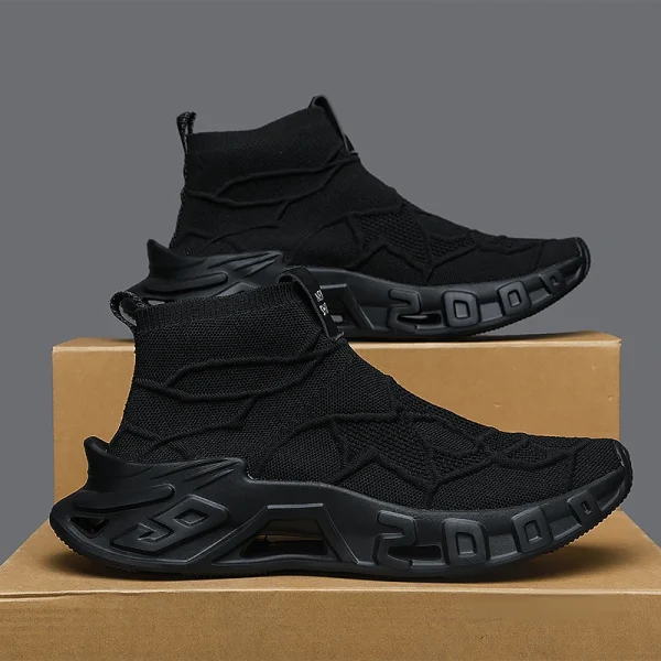Scarpe sportive da esterno da uomo: le scarpe sportive alte sono innovative e alla moda, antiscivolo e resistenti, adatte per tutte le stagioni, scarpe sportive versatili 1