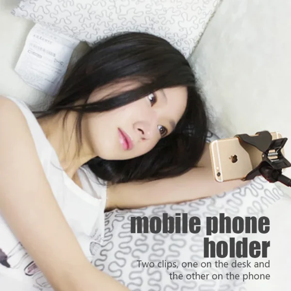 Supporto universale per telefono cellulare Supporto pigro flessibile Clip per telefono cellulare regolabile Staffa di montaggio da tavolo per letto di casa Supporto per smartphone 5