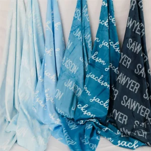 Coperta personalizzata per bambini, neonati: 3 misure e 30 colori più, coperta per la cameretta con nome personalizzato per neonati, bambini, regalo per fasciatoio 1
