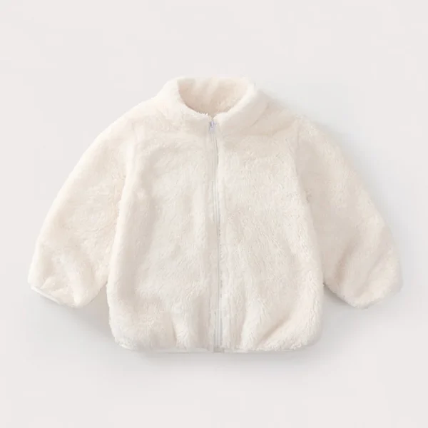 1 pz Ragazzi Ragazze Cappotto autunnale Bambini Giacca invernale in pile termico Cappotti per bambini Capispalla in velluto a doppia faccia Vestiti caldi per bambini 5