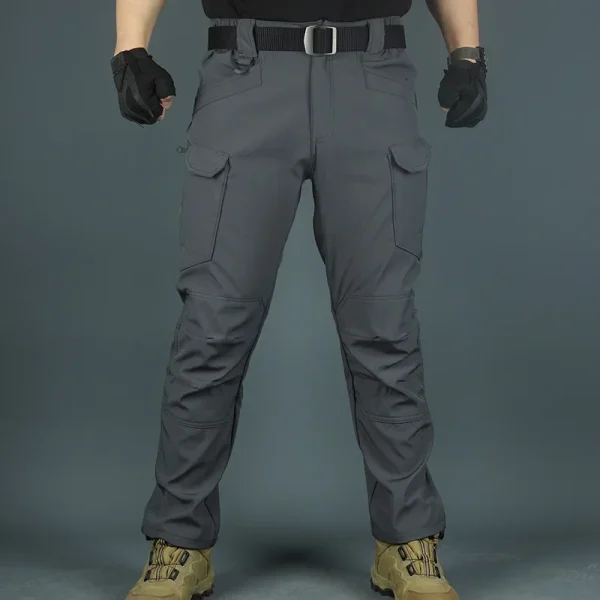 Pantaloni tattici da uomo pantaloni Cargo pantaloni elastici da combattimento abbigliamento da trekking impermeabile campeggio arrampicata lavoro pantaloni da esterno resistenti all'usura 6