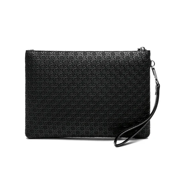 Borsa per telefono con pochette da giorno per uomo d'affari di moda Borsa per soldi in pelle PU di alta qualità Custodia per porta carte maschile casual di moda 3