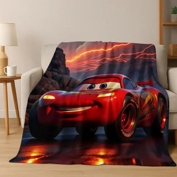 26 Style Lightning McQueen Cars Cartoon Coperta di flanella, calda e accogliente coperta morbida per la casa, camera da letto, divano letto, copertura da picnic 5