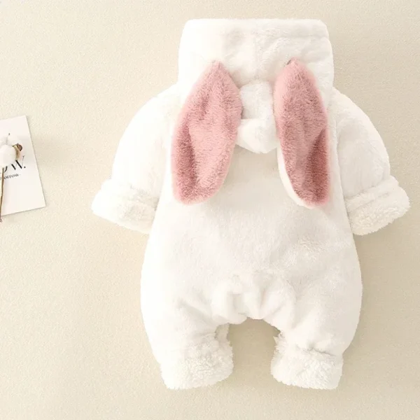Pagliaccetti per bambini Inverno Caldo pile di corallo Neonato Vestiti per bambina Cartone animato Coniglio Cappotti Tuta infantile Tuta per animali Pigiama mavera옷 6