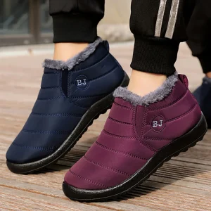 Stivali da donna Scarpe invernali leggere da donna Stivaletti da neve Botas Mujer Coppia nera Stivali invernali impermeabili Taglie forti 1