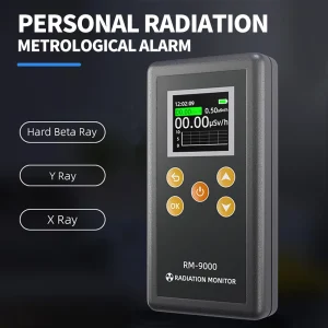 Rilevatore di radiazioni portatile RM-9000 Tester EMF digitale Rilevatore Gammaray Raggi X Raggi γ Raggi β Strumento di misurazione Misuratore radioattivo 1