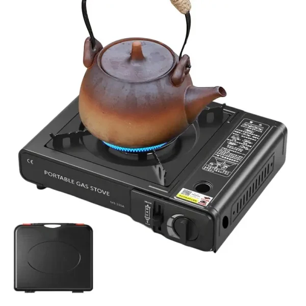 Cocina Portatil Portable Gas Stove With Case Automatic Ignition Precise Heat Control Camping And Outdoor Cooking 1