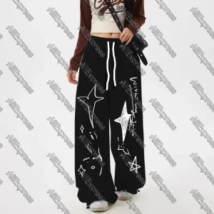 Pantaloni da ballo hip-hop stile street larghi da donna Pantaloni casual a gamba larga jazz per modelli femminili E-Commerce transfrontaliero 1