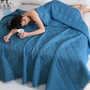 Coperta rinfrescante di grado A per letto Morbida ed traspirante trapunta estiva king size Queen Aria condizionata Piumino Coperte leggere e fresche 1
