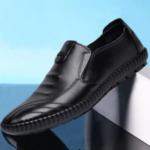 Scarpe in pelle da uomo Casual Comfort Slip-on mocassini morbidi Penny mocassini scarpe basse da guida leggere 1