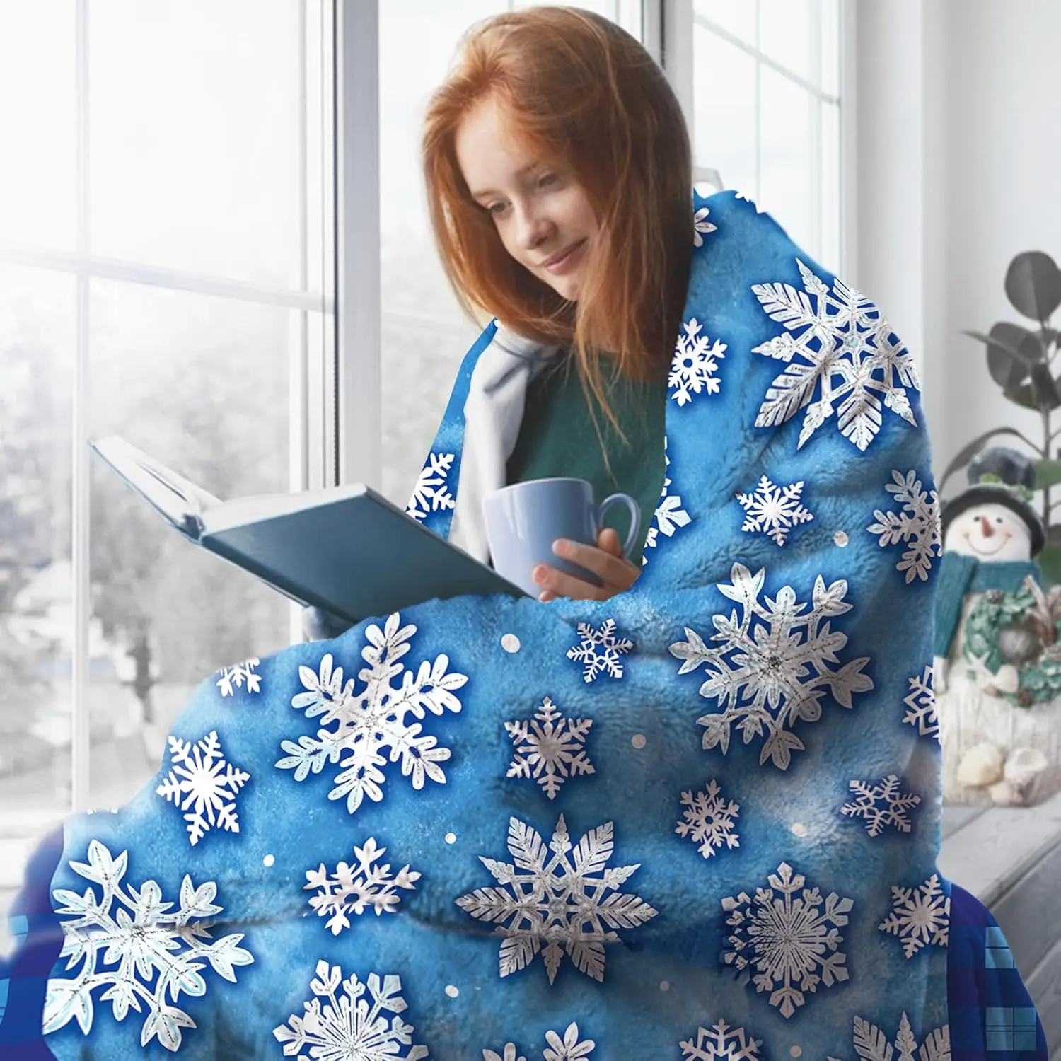 Coperta in flanella di film classici per le vacanze di Natale, coperta per albero di Natale in famiglia, regali per bambini, uomini, donne, auto verde invernale Holi 5