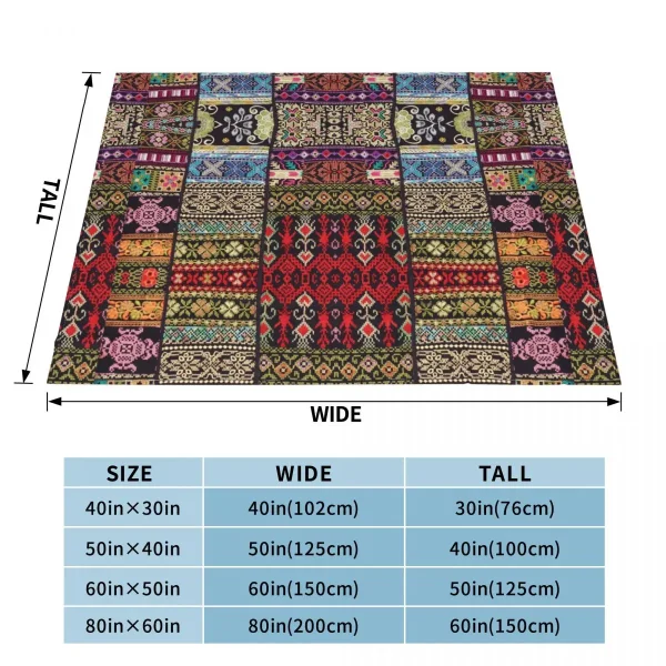 Colori misti e motivi coperta di flanella palestina arabo palestinese coperta personalizzata per copriletto divano Hotel casa 6